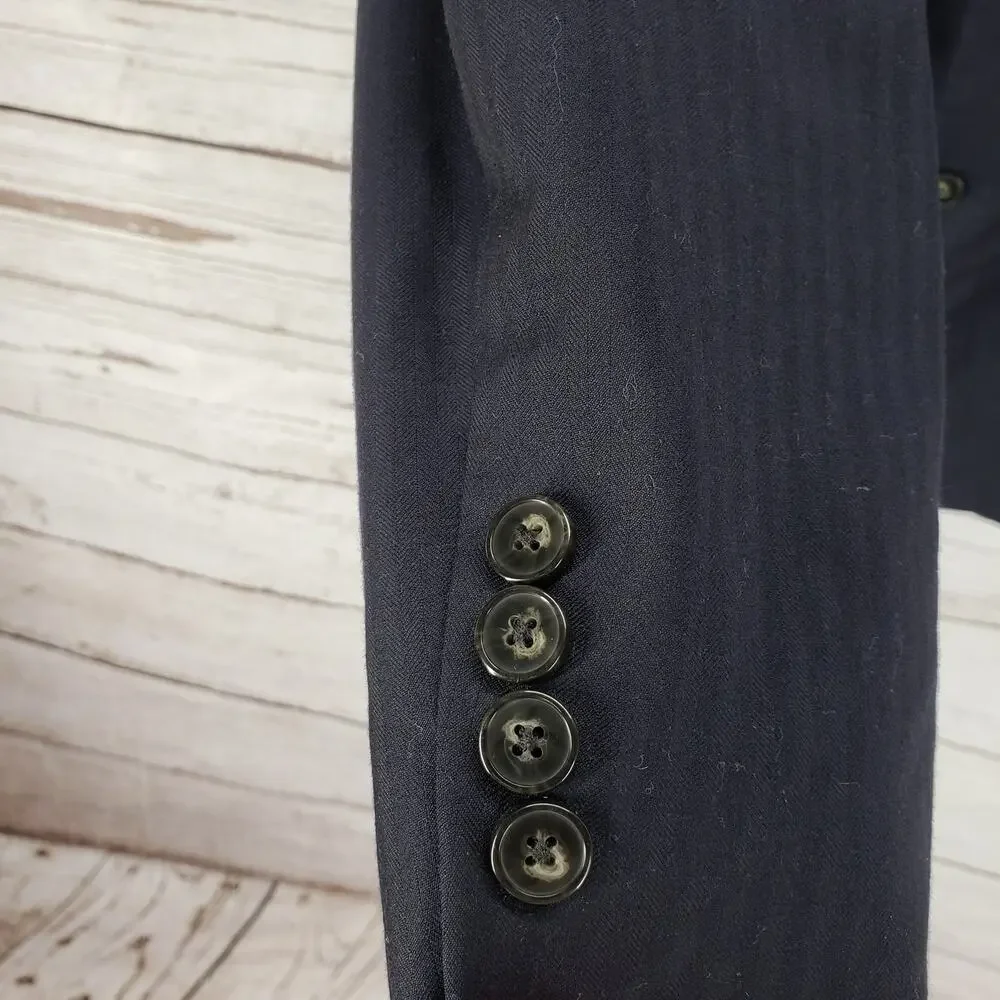 Greg Norman for Tasso Elba Men's Blue 100%Wool Sportscoat Blazer Size 48R